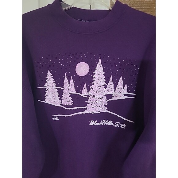 Vtg Fruit of the Loom FOTL Sweatshirt 2XL Black Hills South Dakota Made in USA - Picture 5 of 16